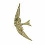 Flying swallow brooch